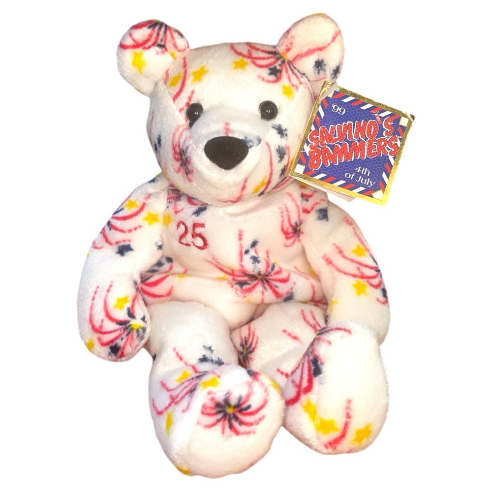 Salvino's Bammers Mark McGuire #25 4th Of July Beanbag Plush Fireworks collector